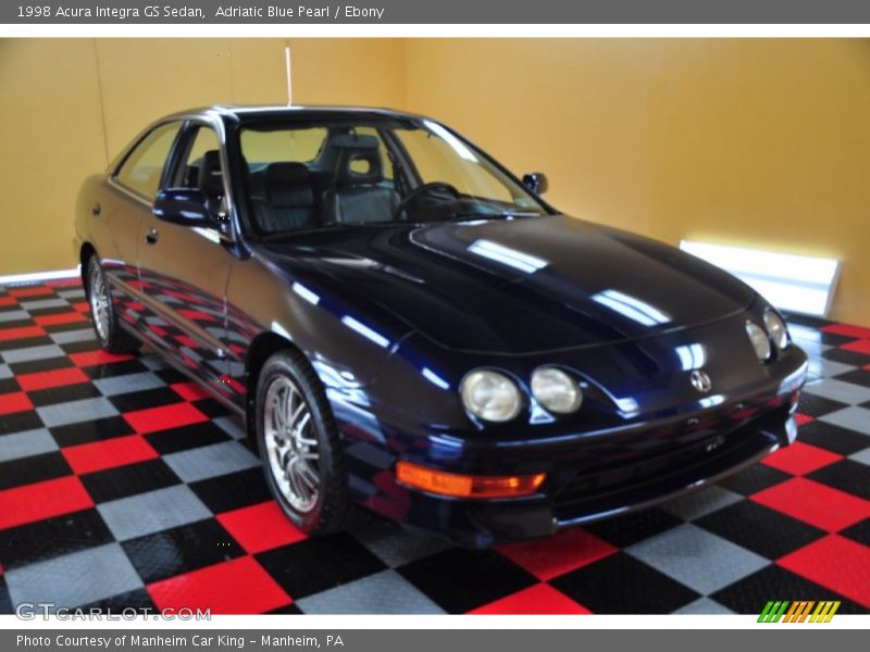 Adriatic Blue Pearl / Ebony 1998 Acura Integra GS Sedan