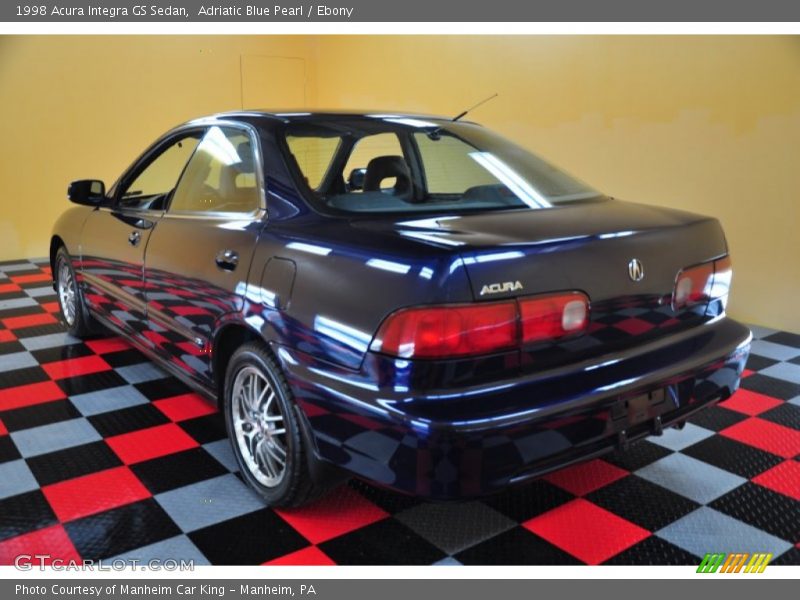 Adriatic Blue Pearl / Ebony 1998 Acura Integra GS Sedan