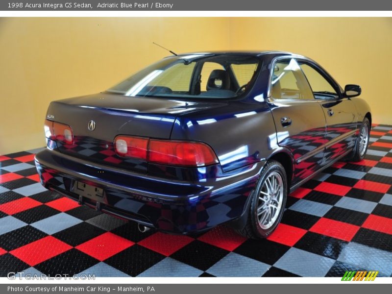 Adriatic Blue Pearl / Ebony 1998 Acura Integra GS Sedan