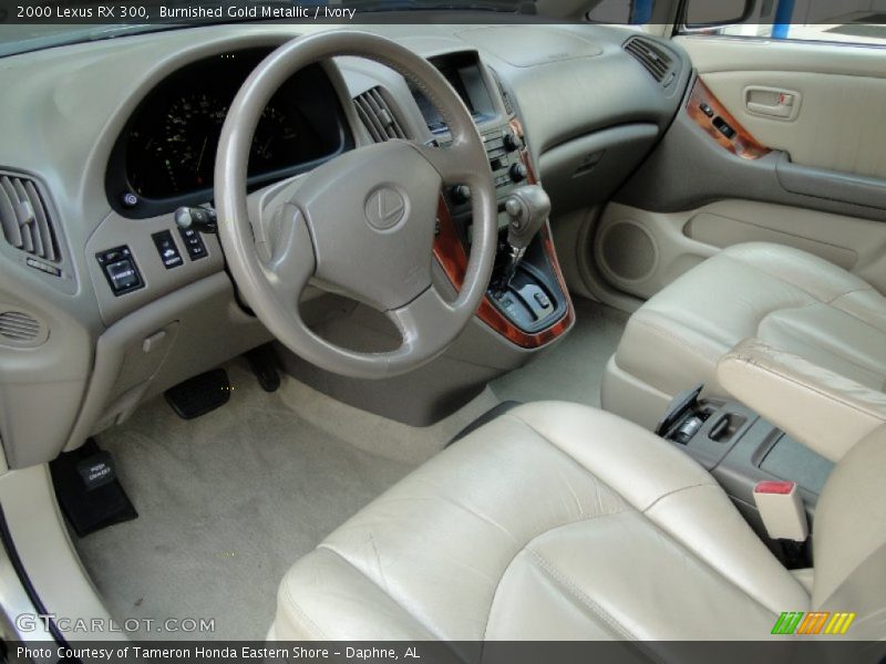 Burnished Gold Metallic / Ivory 2000 Lexus RX 300