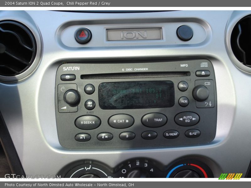 Chili Pepper Red / Grey 2004 Saturn ION 2 Quad Coupe