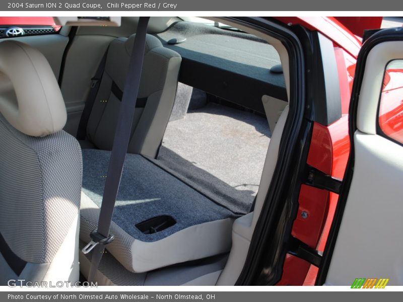 Chili Pepper Red / Grey 2004 Saturn ION 2 Quad Coupe