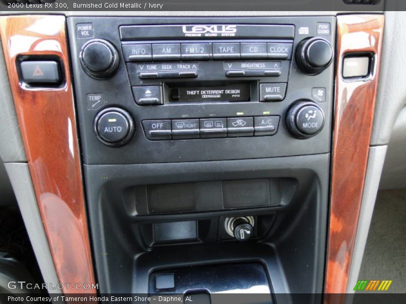 Burnished Gold Metallic / Ivory 2000 Lexus RX 300