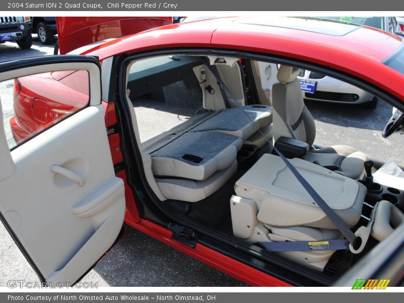 Chili Pepper Red / Grey 2004 Saturn ION 2 Quad Coupe