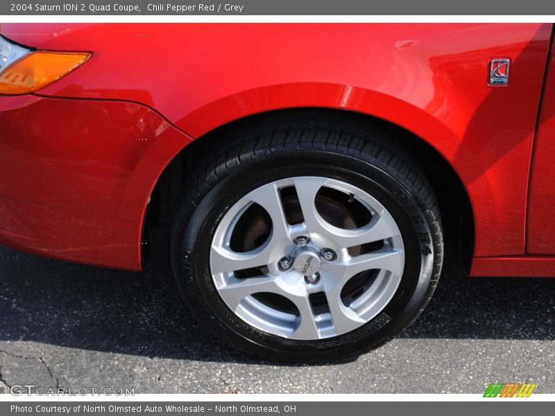 Chili Pepper Red / Grey 2004 Saturn ION 2 Quad Coupe