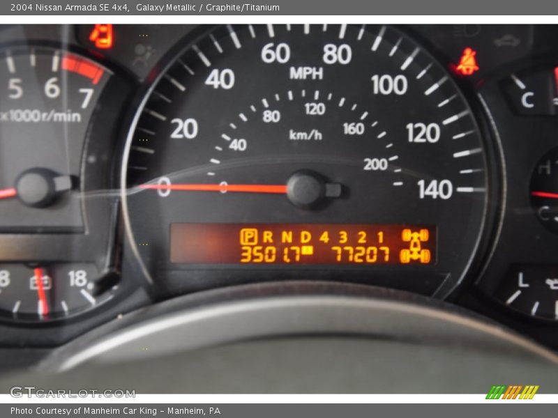 Galaxy Metallic / Graphite/Titanium 2004 Nissan Armada SE 4x4