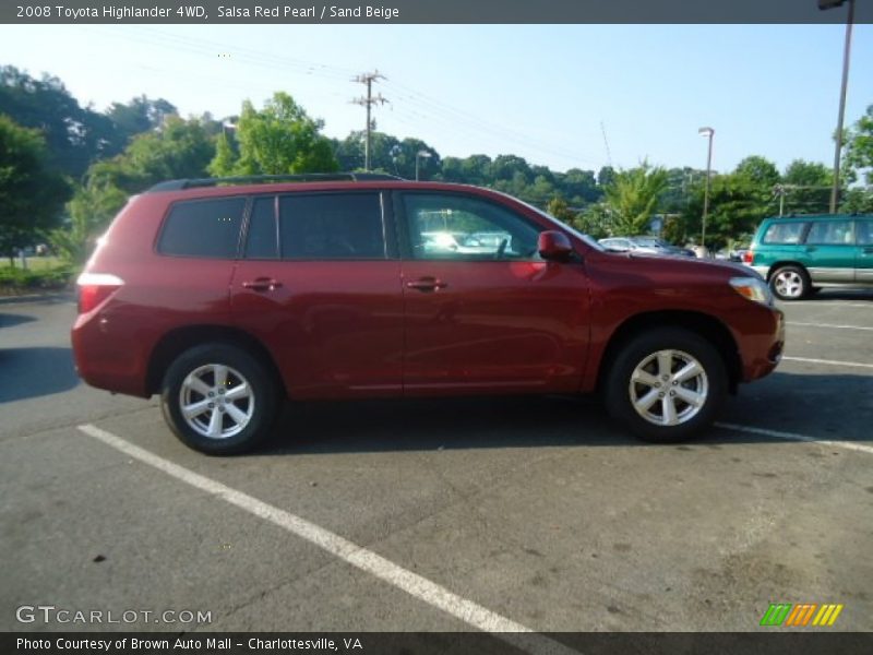Salsa Red Pearl / Sand Beige 2008 Toyota Highlander 4WD