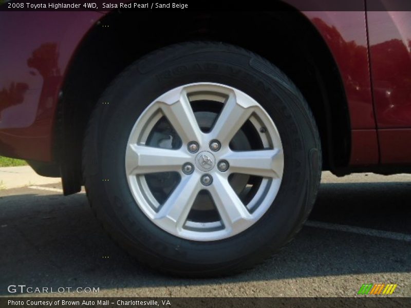 Salsa Red Pearl / Sand Beige 2008 Toyota Highlander 4WD