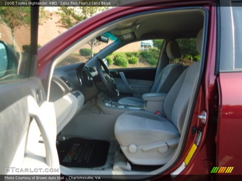 Salsa Red Pearl / Sand Beige 2008 Toyota Highlander 4WD
