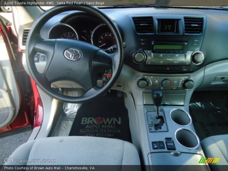 Salsa Red Pearl / Sand Beige 2008 Toyota Highlander 4WD