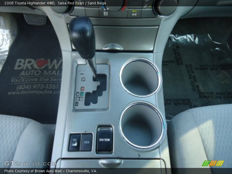 Salsa Red Pearl / Sand Beige 2008 Toyota Highlander 4WD
