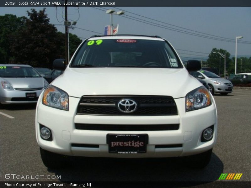 Super White / Dark Charcoal 2009 Toyota RAV4 Sport 4WD