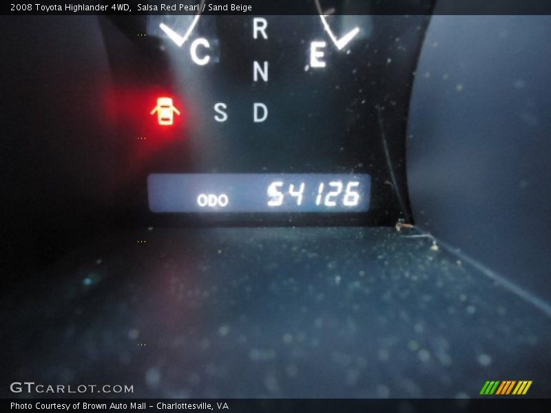 Salsa Red Pearl / Sand Beige 2008 Toyota Highlander 4WD