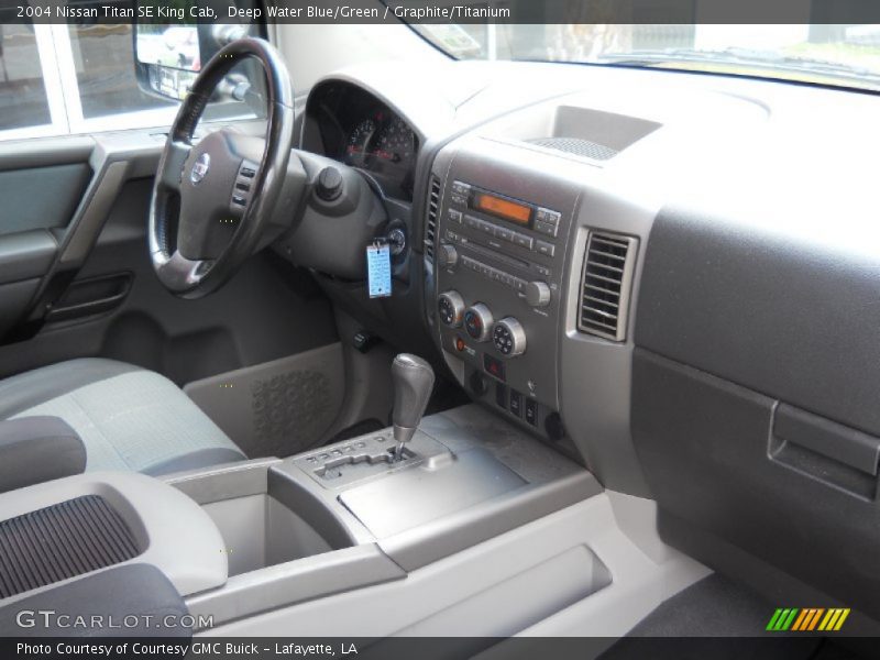 Deep Water Blue/Green / Graphite/Titanium 2004 Nissan Titan SE King Cab