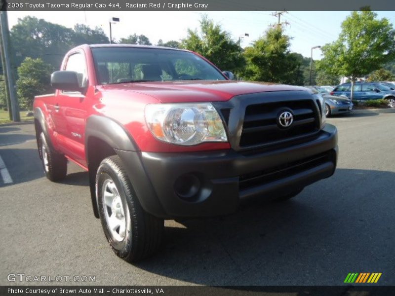 Radiant Red / Graphite Gray 2006 Toyota Tacoma Regular Cab 4x4