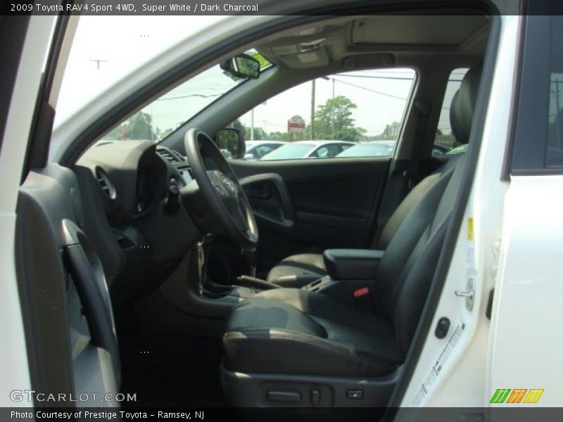 Super White / Dark Charcoal 2009 Toyota RAV4 Sport 4WD