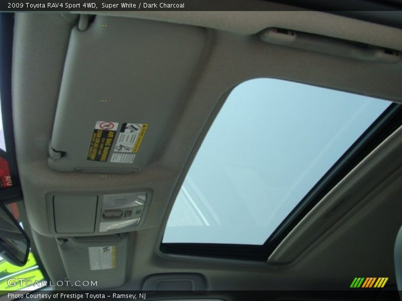 Super White / Dark Charcoal 2009 Toyota RAV4 Sport 4WD