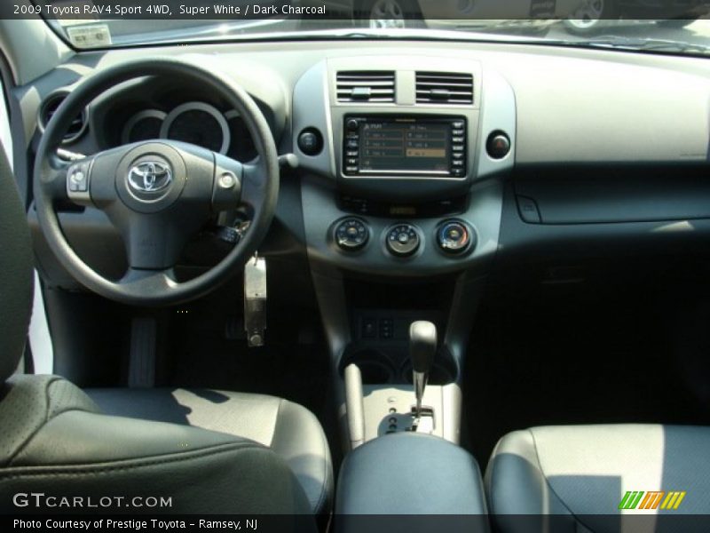Super White / Dark Charcoal 2009 Toyota RAV4 Sport 4WD