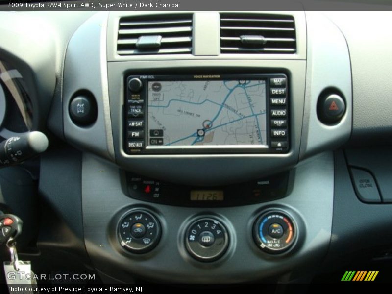 Super White / Dark Charcoal 2009 Toyota RAV4 Sport 4WD