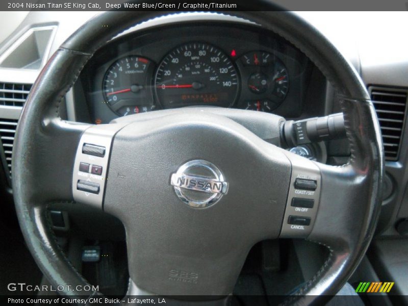 Deep Water Blue/Green / Graphite/Titanium 2004 Nissan Titan SE King Cab