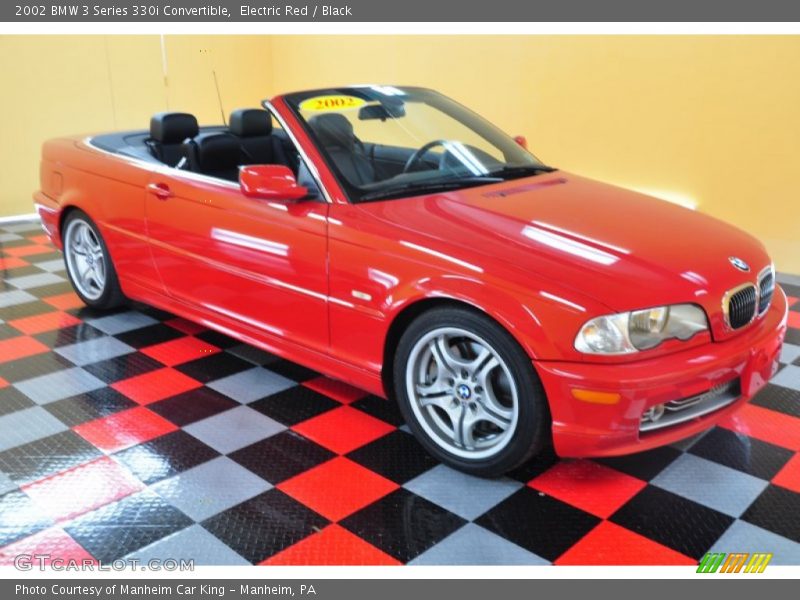 Electric Red / Black 2002 BMW 3 Series 330i Convertible