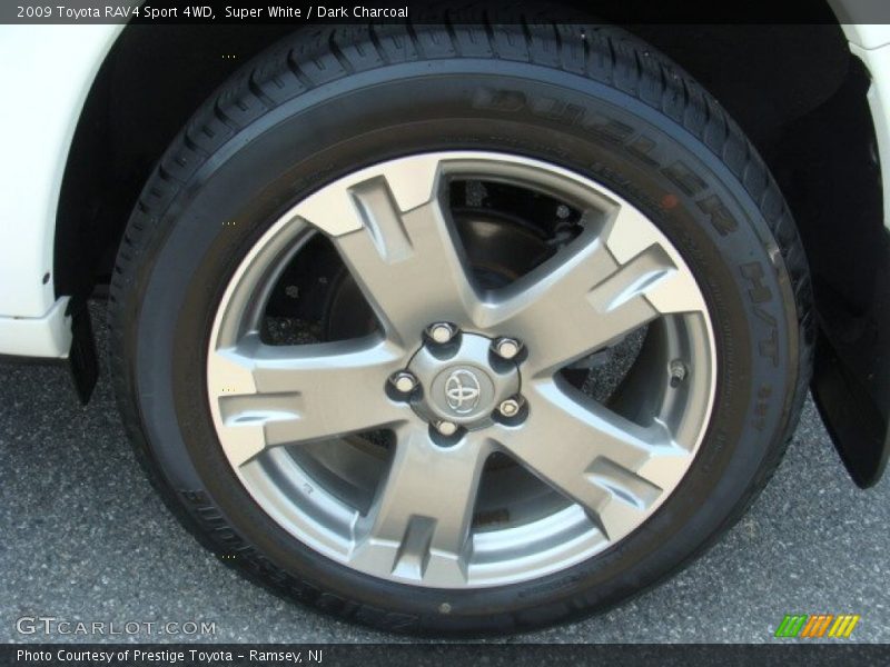 Super White / Dark Charcoal 2009 Toyota RAV4 Sport 4WD