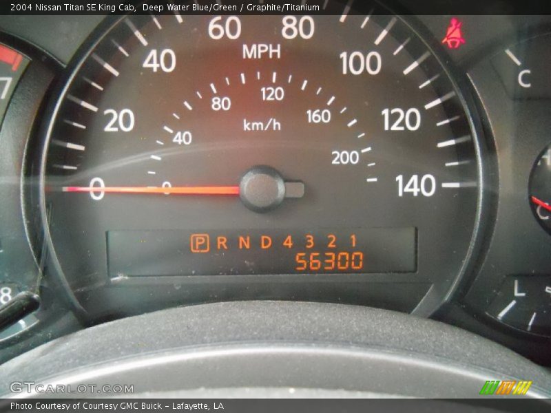 Deep Water Blue/Green / Graphite/Titanium 2004 Nissan Titan SE King Cab