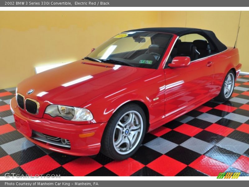 Electric Red / Black 2002 BMW 3 Series 330i Convertible