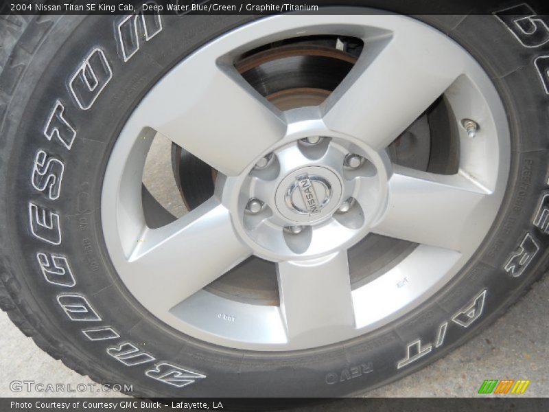 Deep Water Blue/Green / Graphite/Titanium 2004 Nissan Titan SE King Cab