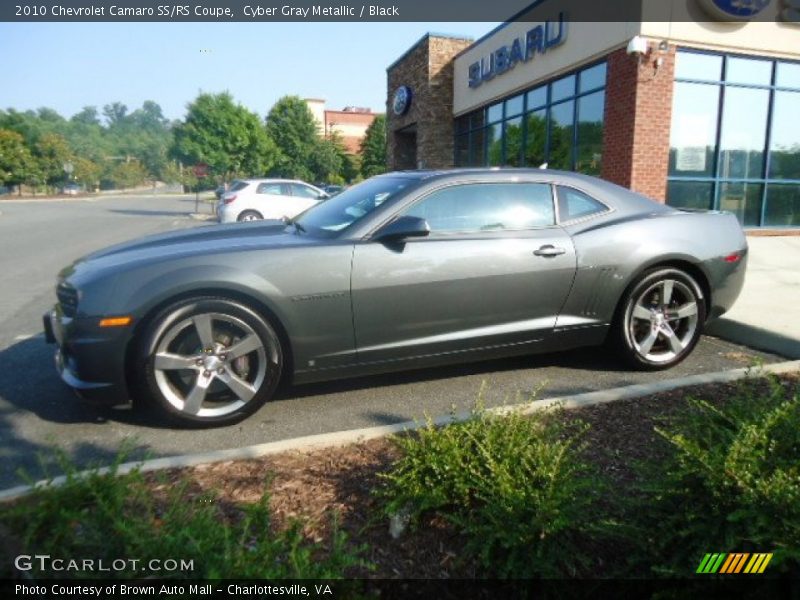 Cyber Gray Metallic / Black 2010 Chevrolet Camaro SS/RS Coupe