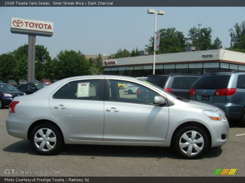 Silver Streak Mica / Dark Charcoal 2008 Toyota Yaris Sedan
