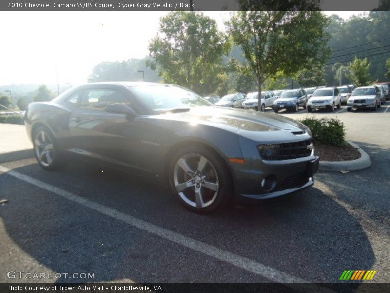 Cyber Gray Metallic / Black 2010 Chevrolet Camaro SS/RS Coupe