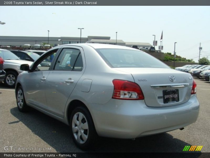 Silver Streak Mica / Dark Charcoal 2008 Toyota Yaris Sedan