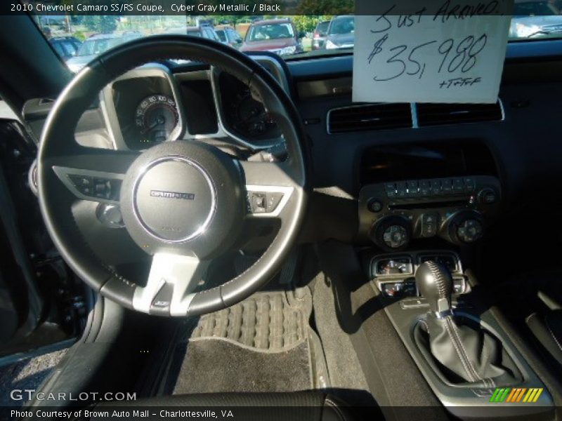 Cyber Gray Metallic / Black 2010 Chevrolet Camaro SS/RS Coupe