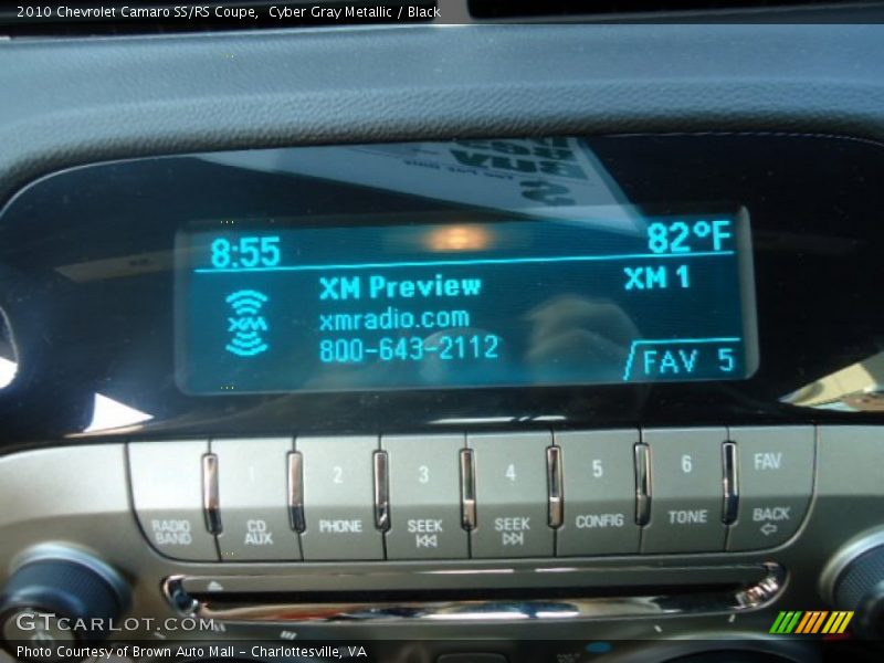 Cyber Gray Metallic / Black 2010 Chevrolet Camaro SS/RS Coupe