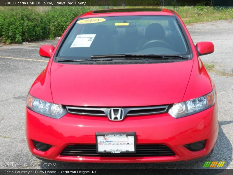 Rallye Red / Ivory 2008 Honda Civic EX Coupe