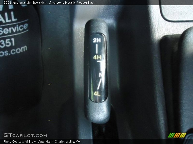 Silverstone Metallic / Agate Black 2002 Jeep Wrangler Sport 4x4
