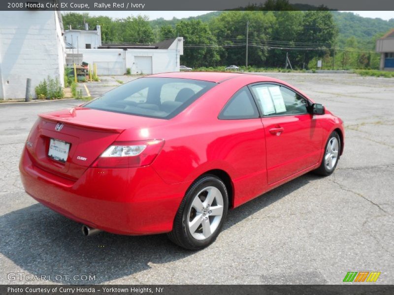 Rallye Red / Ivory 2008 Honda Civic EX Coupe