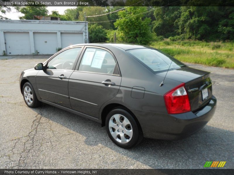 Dark Bronze / Beige 2005 Kia Spectra EX Sedan