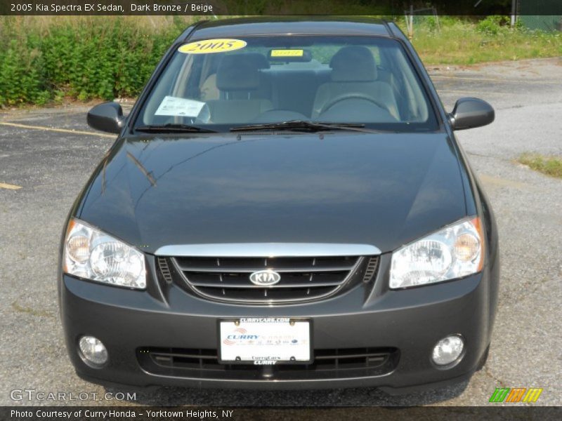 Dark Bronze / Beige 2005 Kia Spectra EX Sedan