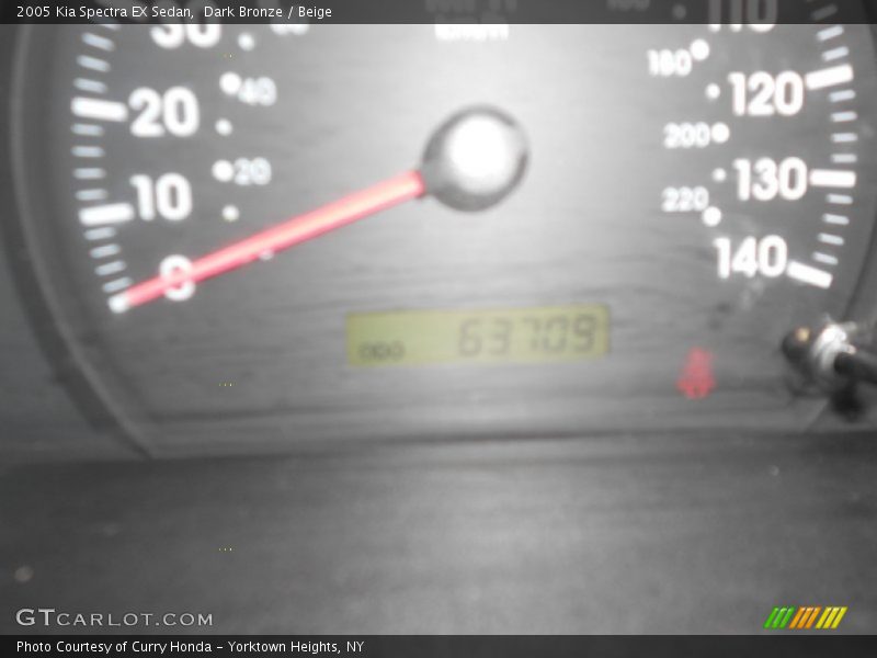 Dark Bronze / Beige 2005 Kia Spectra EX Sedan