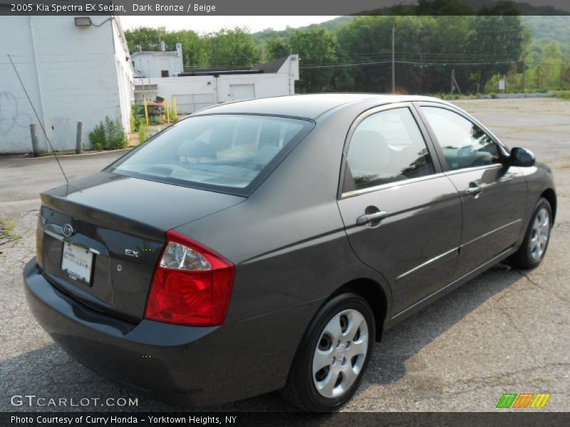 Dark Bronze / Beige 2005 Kia Spectra EX Sedan