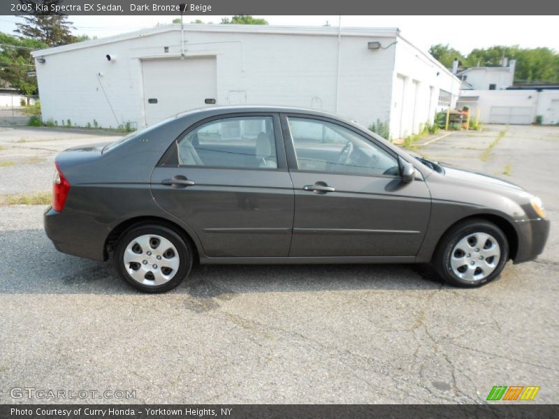 Dark Bronze / Beige 2005 Kia Spectra EX Sedan
