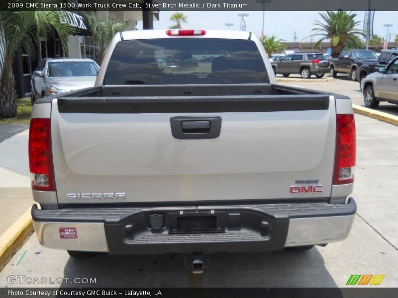 Silver Birch Metallic / Dark Titanium 2009 GMC Sierra 1500 Work Truck Crew Cab