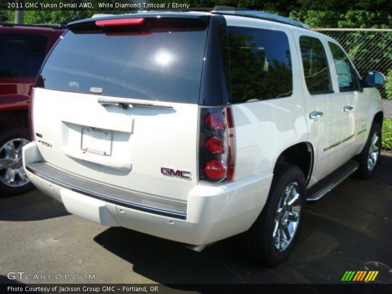 White Diamond Tintcoat / Ebony 2011 GMC Yukon Denali AWD