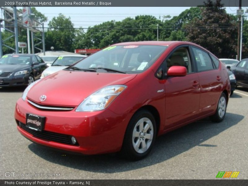 Barcelona Red Metallic / Bisque 2009 Toyota Prius Hybrid