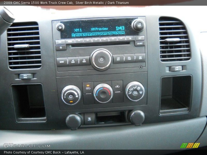 Silver Birch Metallic / Dark Titanium 2009 GMC Sierra 1500 Work Truck Crew Cab