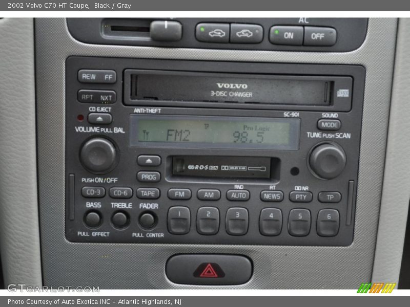 Controls of 2002 C70 HT Coupe
