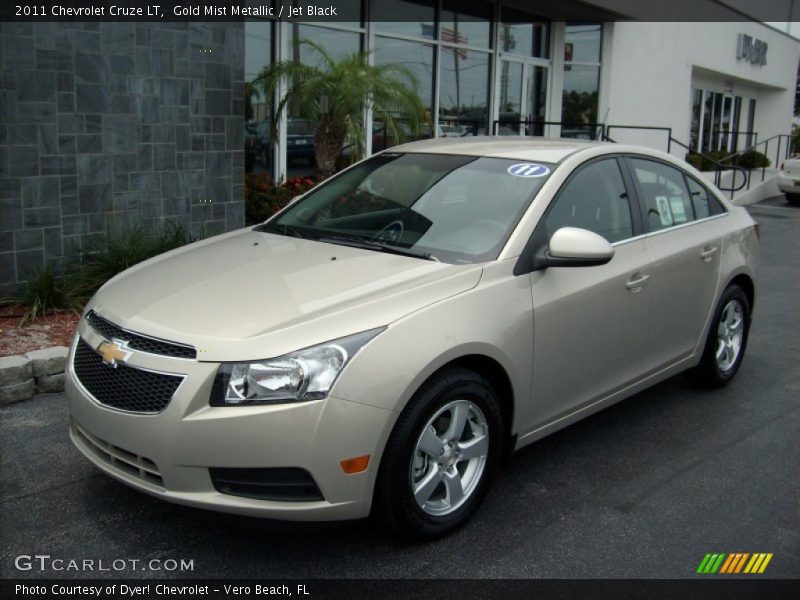 Gold Mist Metallic / Jet Black 2011 Chevrolet Cruze LT