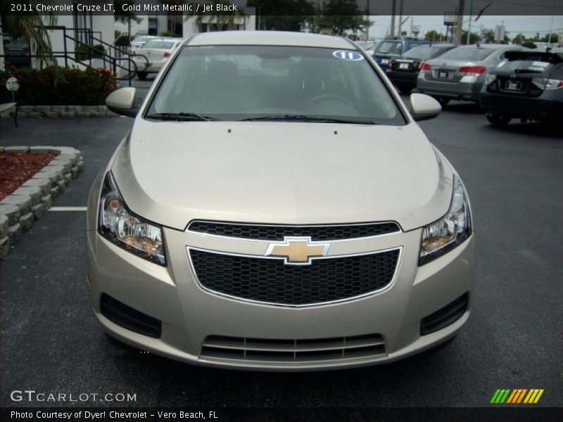 Gold Mist Metallic / Jet Black 2011 Chevrolet Cruze LT